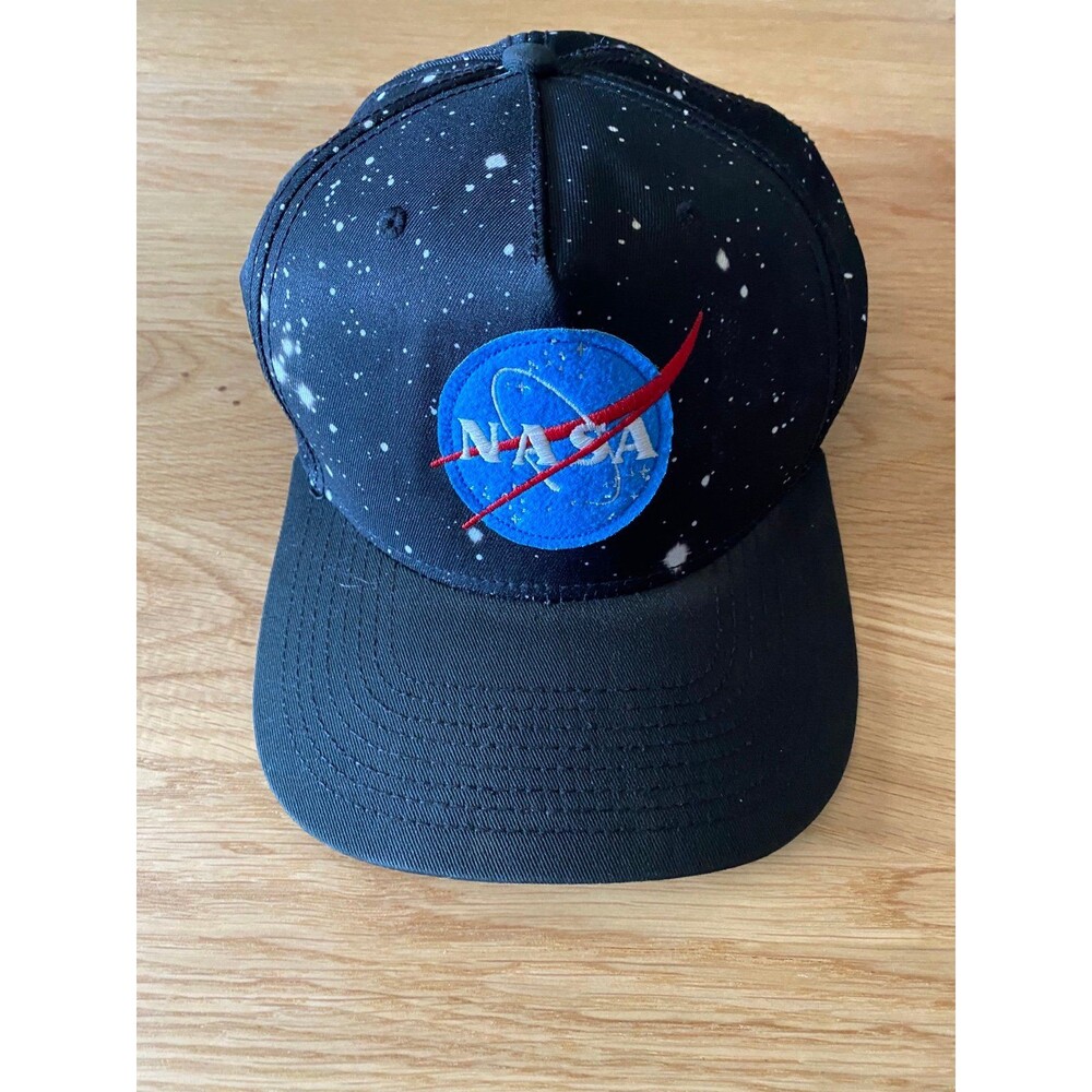 Nasa Hat Cap Snapback Space Stars Patch 5 Panel Mens Adult High Dome Logo